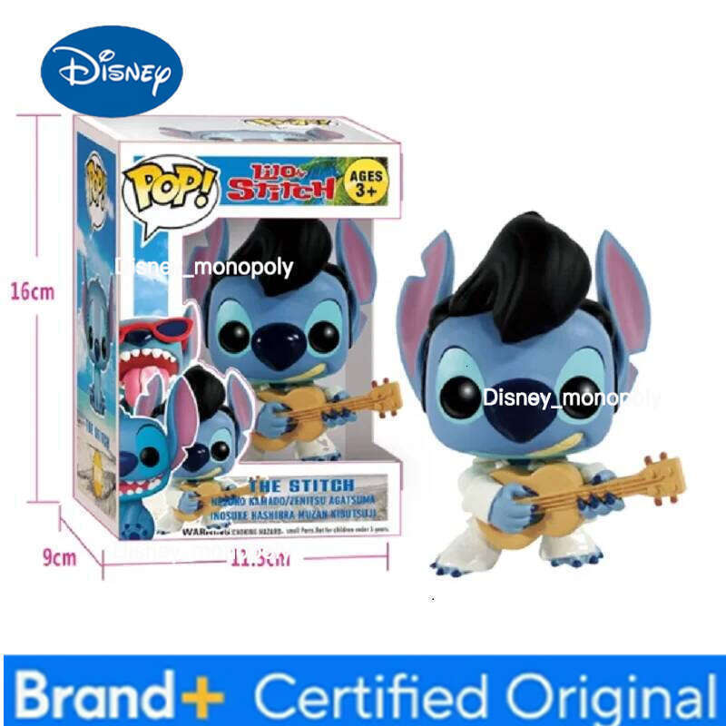 Disney Hot Sale MINISO Elf Star Baby Stitch Little Gold Handmade Vinyl PVC Doll Toy Children's Gift H260105