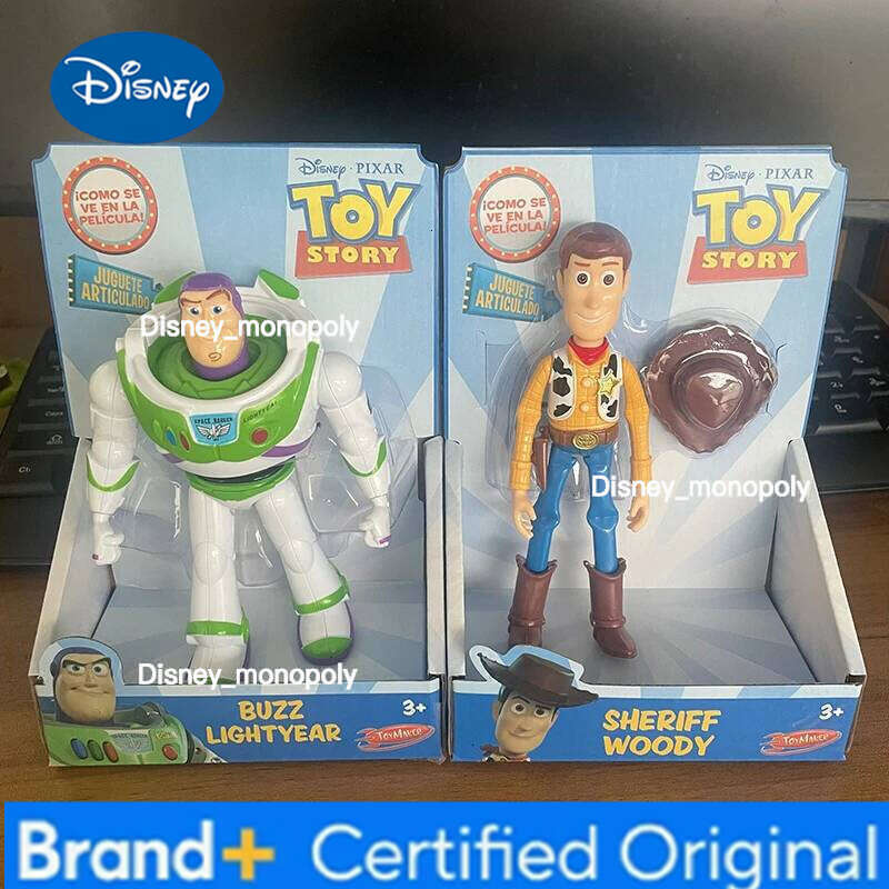 Disney Story Buzz Lightyear Action Figure Toy Model Pixar Robot Doll For Children Birthday Gift Collectible Handmade Artwork H260105 H260105