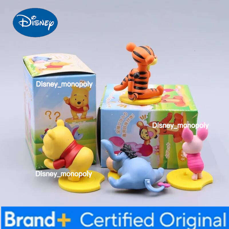 Disney 4pcs/Set Kawaii Winnie The Pooh Piglet Tigger Eeyore Anime Action Figures Toy Cartoon Collection Doll Model For Kids Gift H260105 H260105