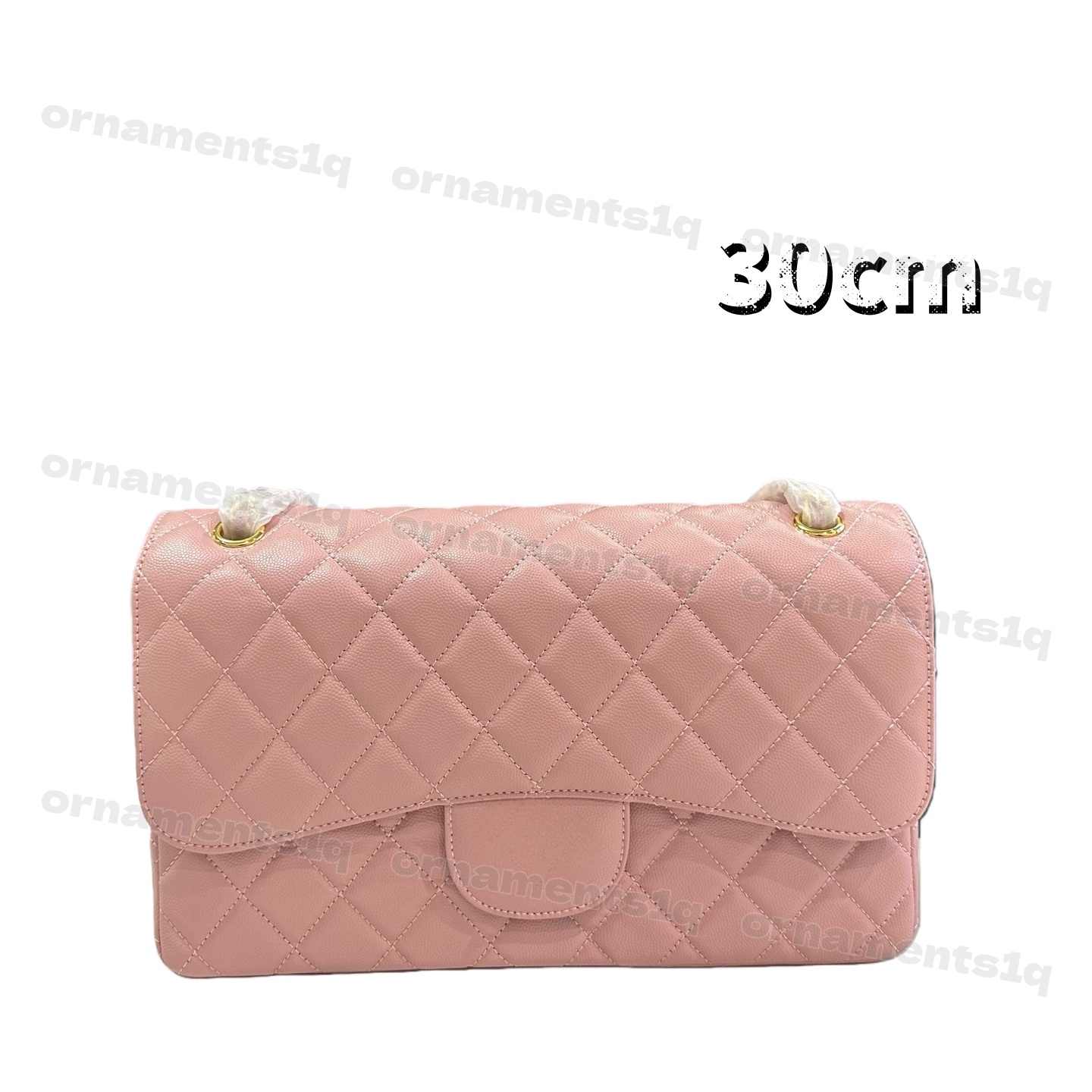 Designer Womens Bag Small Caviar Leather Cross-body Purse Featuring a Durable Chain Handle High Quality Classical Handbag 30cm