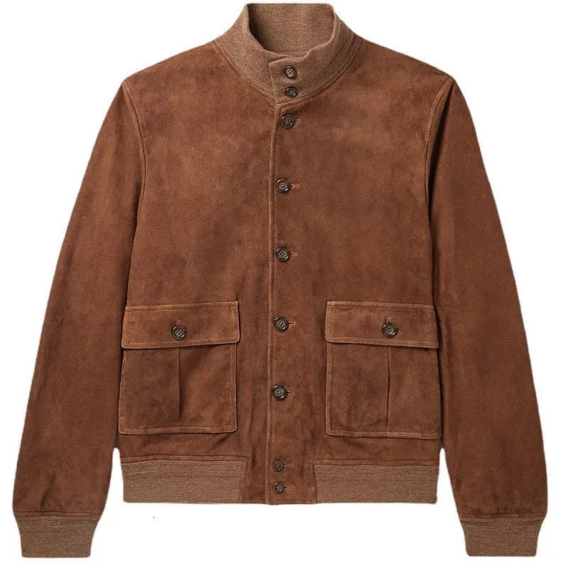 2026 European And American Autumn Winter Slim Fit Solid Color Fashion Jacket Coat Mens Trendy Foreign Trade Cross-Border 260104