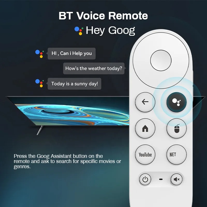 U11 TV Stick Android 14 TV Box H313 Wifi BT5 2.4G 5G 4K HD smart TV BOX Voice Remote Set TOP