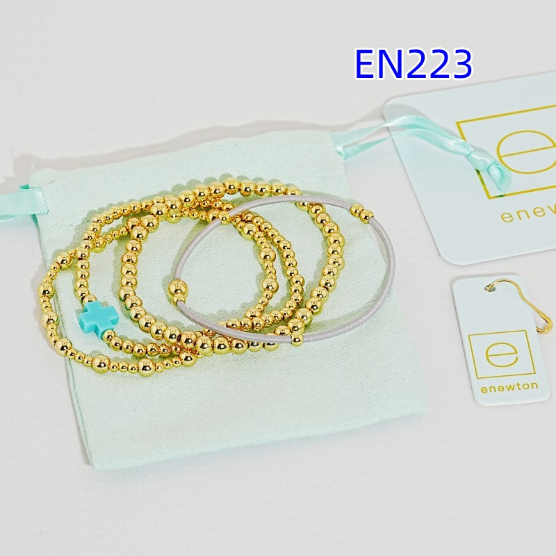 YK new bracelet blue cross gold bead bracelet fashionable high-end Valentine's Day gift daily matching fashion trend