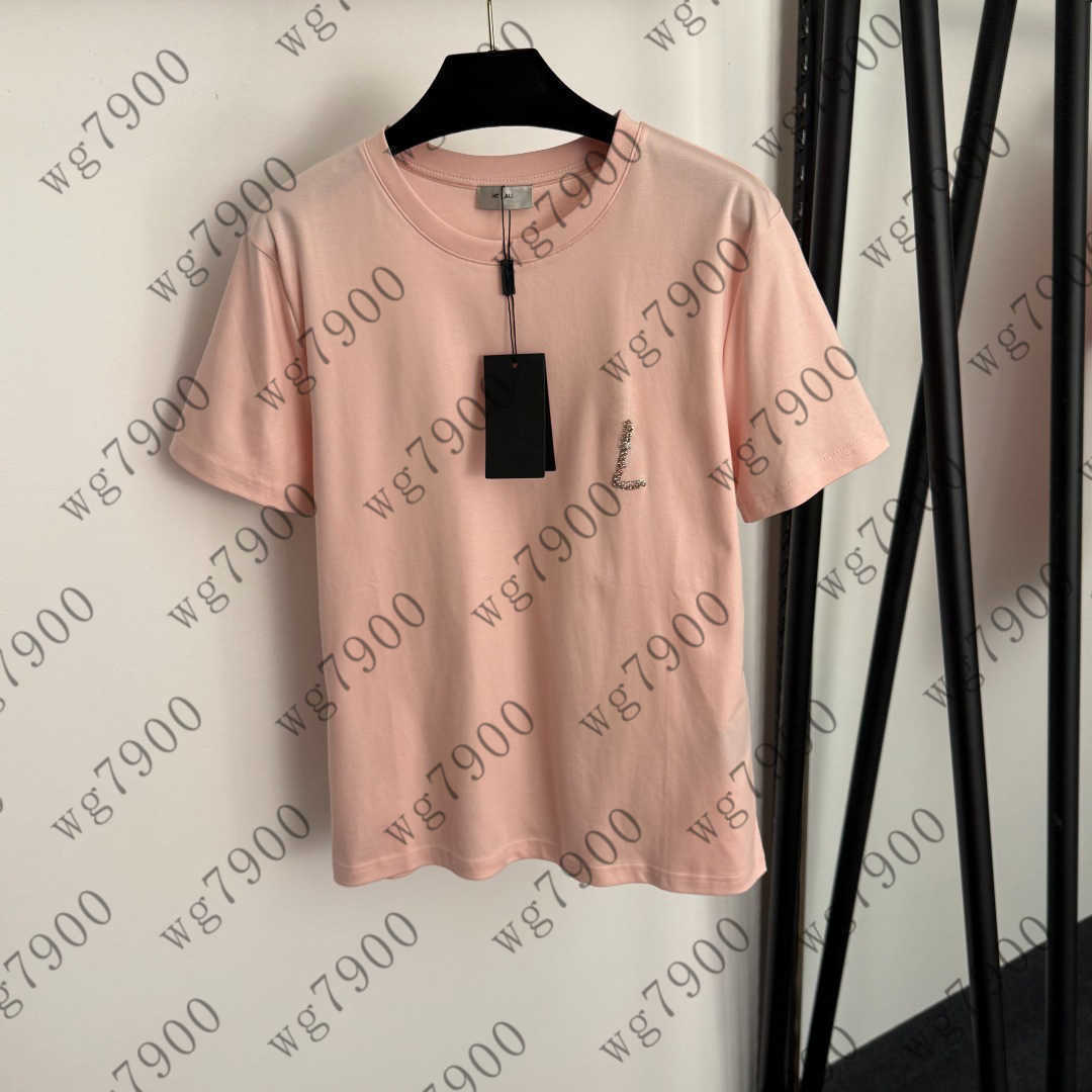 Top women shirt casual girls T-shirt designer clothes women hot stamping letter casual short sleeved T-shirt Lady ropa A694X14N016