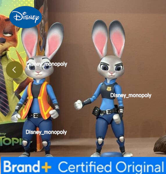 Disney Licensed Judy & Nick Articulated Doll - Flexible Joint Anime Peripheral Kids Desktop Collection Decoration Model H260105 H260105