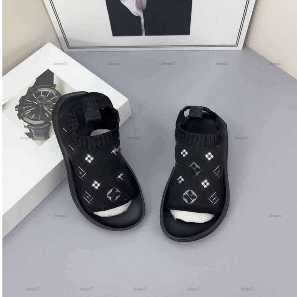 Luxury baby Sandals Knitted design kids shoes size 26-35 Including paper boxes Various styles Child Slippers A293X08N065-b