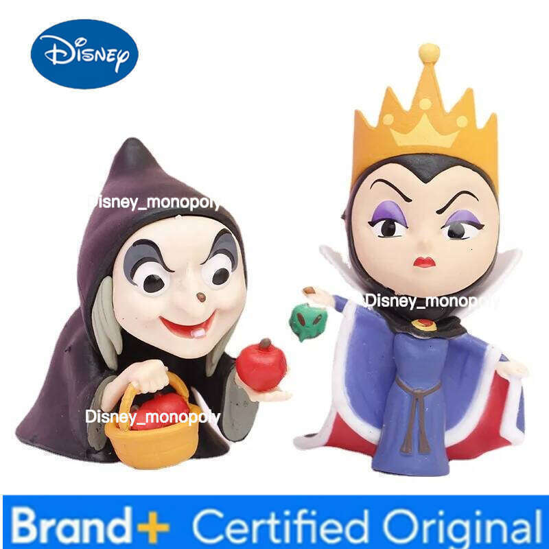 Disney 6Pcs/Set Anime Princess Villain Series Bad Witch Black Lady Maleficent Evil Queen Ursula Handmade Model Kids Gift Toys H260105 H260105