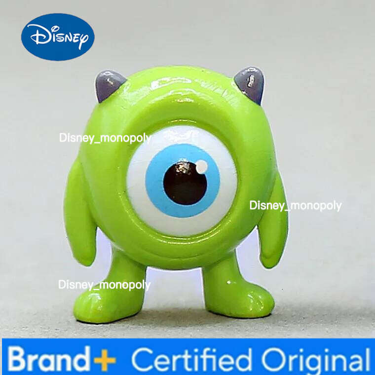 Disney 1Set Mike Wazowski Toy Story MrQ Sulley Action Figures Dolls Desktop Decor Three-eyed Boy Hot Toys Car Ornaments Cake Decoration H260105