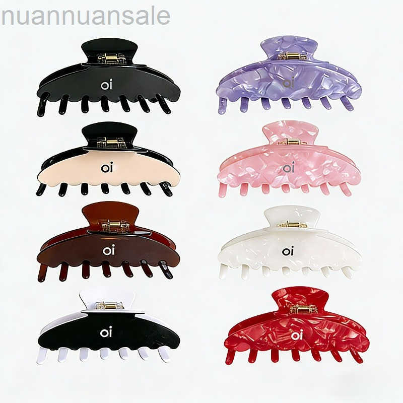 Hairpin Designer Womens American Style Acetate Shark Clip Sports Style Fashion Letter Hairpin Versatile Exquisite Headdress Multi-color Optional