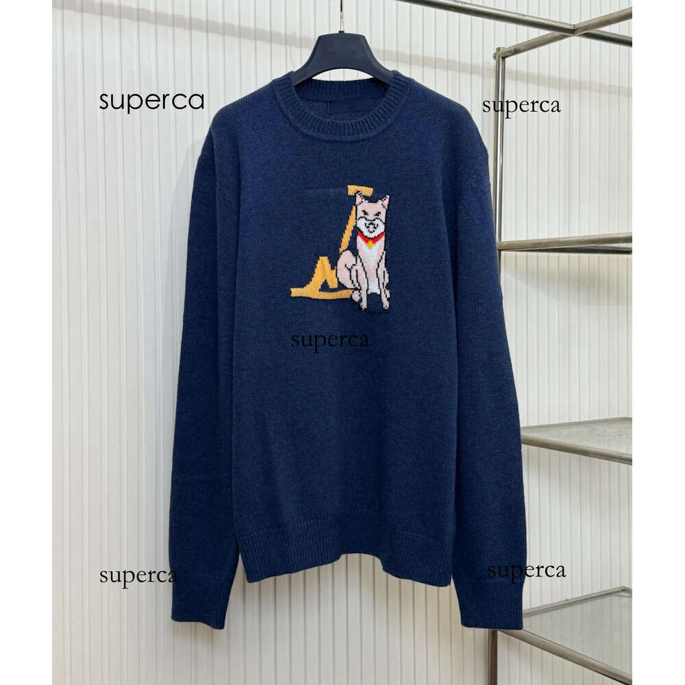 f30 Men's Plus Size Hoodies & Sweatshirts jacquard letter knitted sweater in autumn / winter acquard knitting machine e Custom jnlarged detail crew neck cotton 770