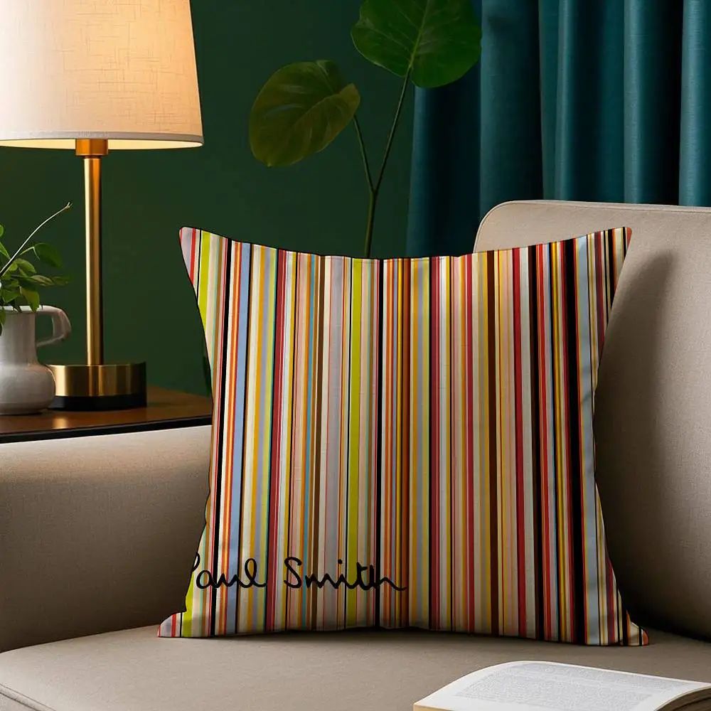 S-Smith fashion P-Paul Pillow Case Short Plush Print Cushion Cover Square Throw Pillow Covers Sofa Home Decor