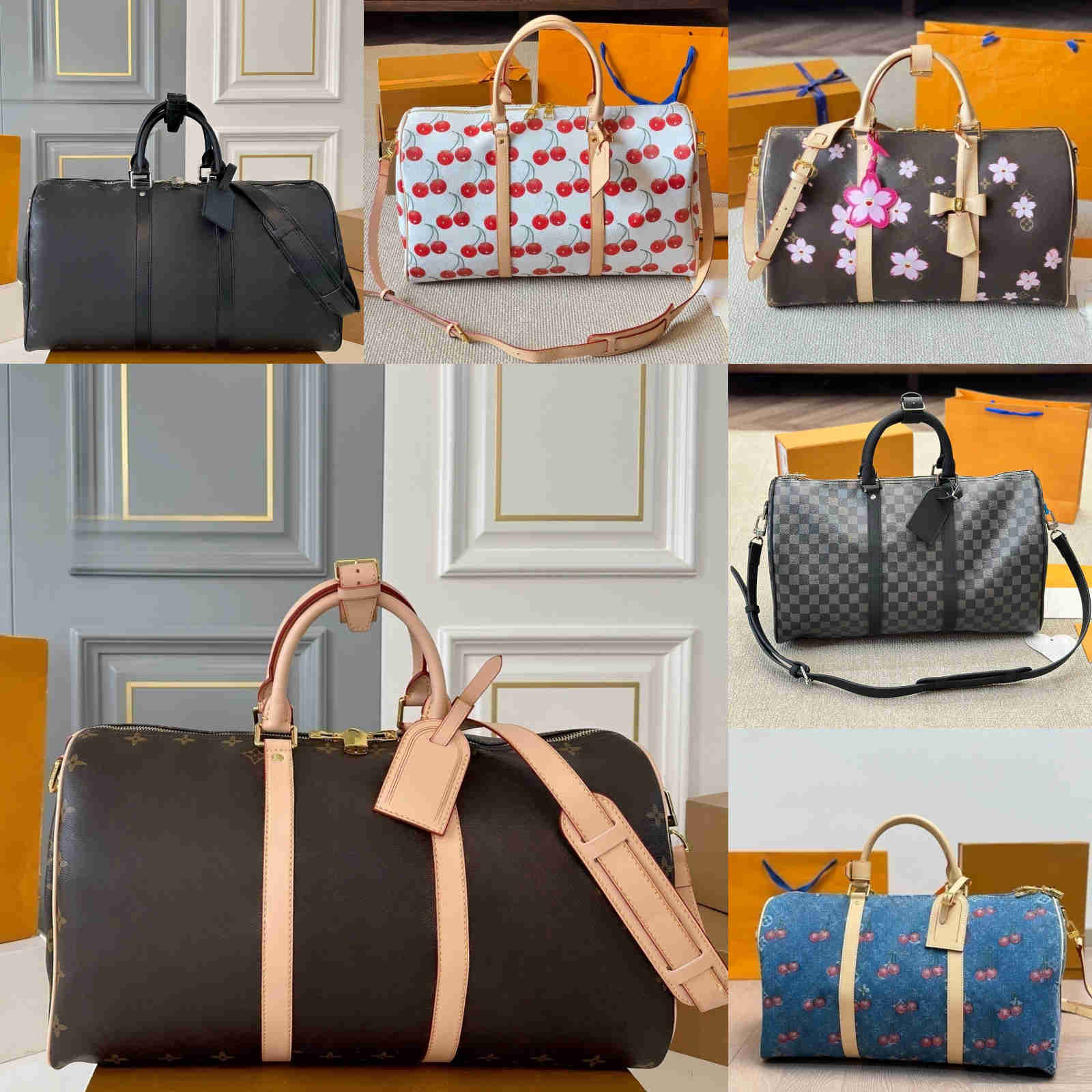 Duffel Bags 10A designer duffle bag Men women fashion travel bag Large capacity Zipper open and close coated canvas leather hand bill shoulder crossbody travel bags