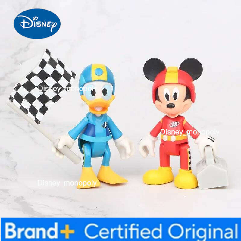 Disney 7Pcs/Set Mickey Mouse Kawaii Action Figures Minnie Donald Daisy Duck Goofy Pluto Model Toys Doll Hobby Kids Great Gift H260105