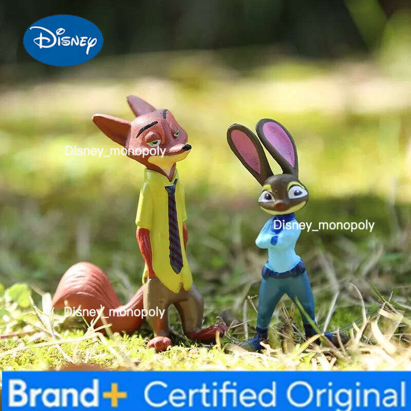 Disney 12PCS/4-8cm Cartoon Zootopia Fashion Trendy Action Figure Nick Fox Judy Toy Model Decor Children's Holiday Festival Gifts H260105 H260105