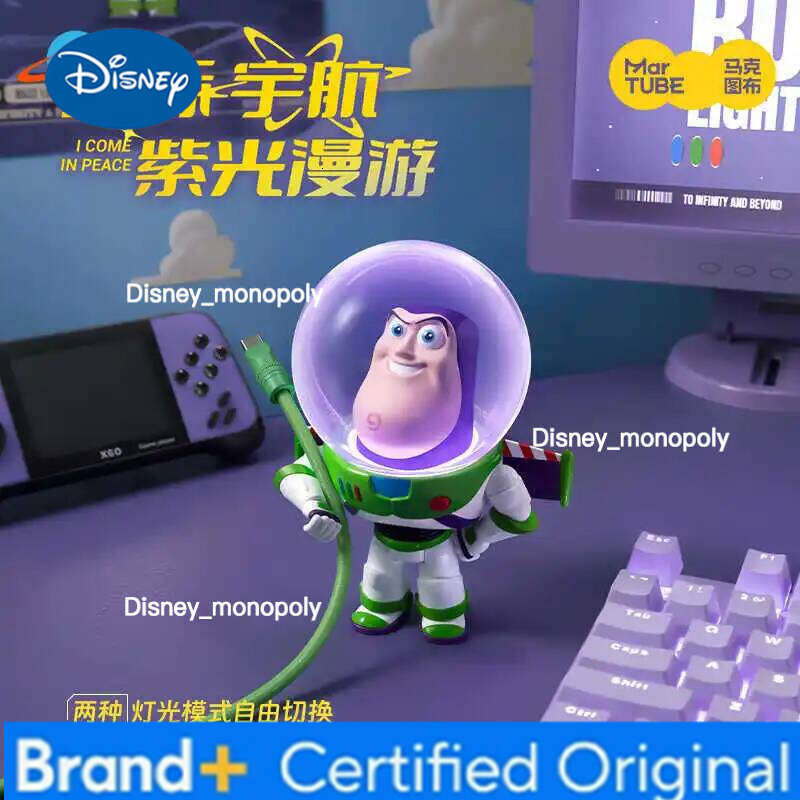 Disney Story Buzz Lightyear Decorations Hand-Made Animation Around Art Movable Toy Nightlight Collection Ornament Gifts H260105