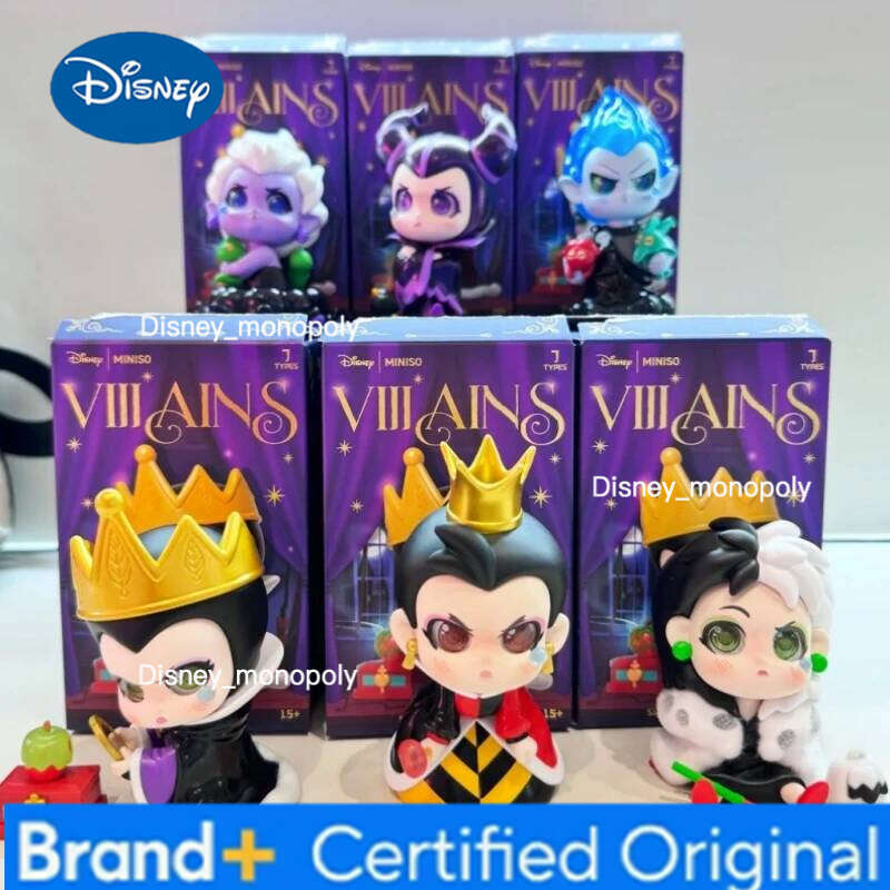 Disney Genuine Villainous Characters Collection Figure The Rebel Born Series Surprise Blind Box Fashion Trendy Desktop Gifts H260105