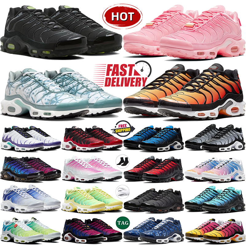 With Box tns running shoes mens tnss designer sports sneakers White Grape Ice University Red sunset Aquarius Blue 25th Anniversary womens tn outdoor trainers US 5.5-12