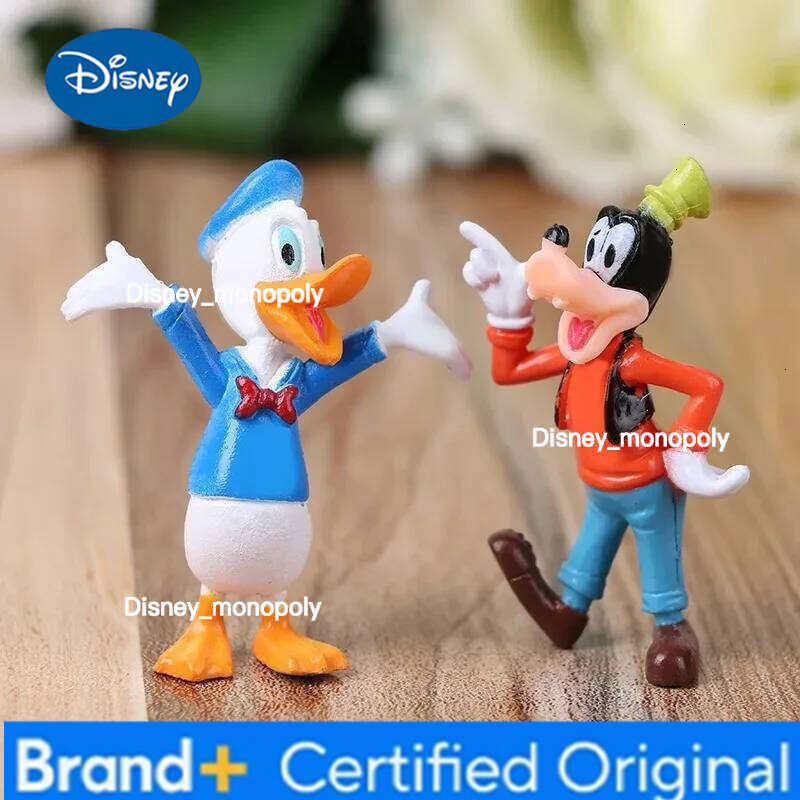 Disney 6pcs/set Mickey Mouse Action Figures Minnie Donald Duck PVC Cake Ornaments Collection Decoration Children Toys Gifts H260105