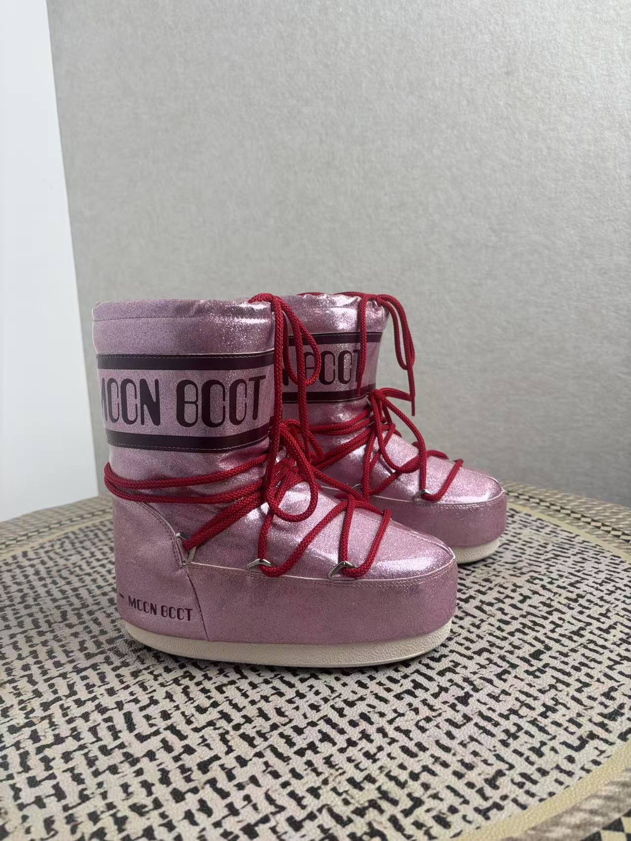 STAOXINDIKE Moon Boots 2025 Winter New Long Tube Ski Boots Warm High Heel Anti-Slip Snow Boots