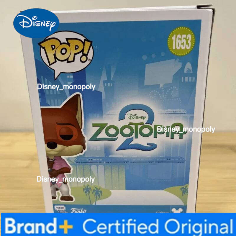 Disney Wilde #1653 Zootopia 2 Funko Pop Action Figure Toy Genuine Nick Vinyl Sculpture Dolls Collectable Fan Kids Xmas Gift H260105