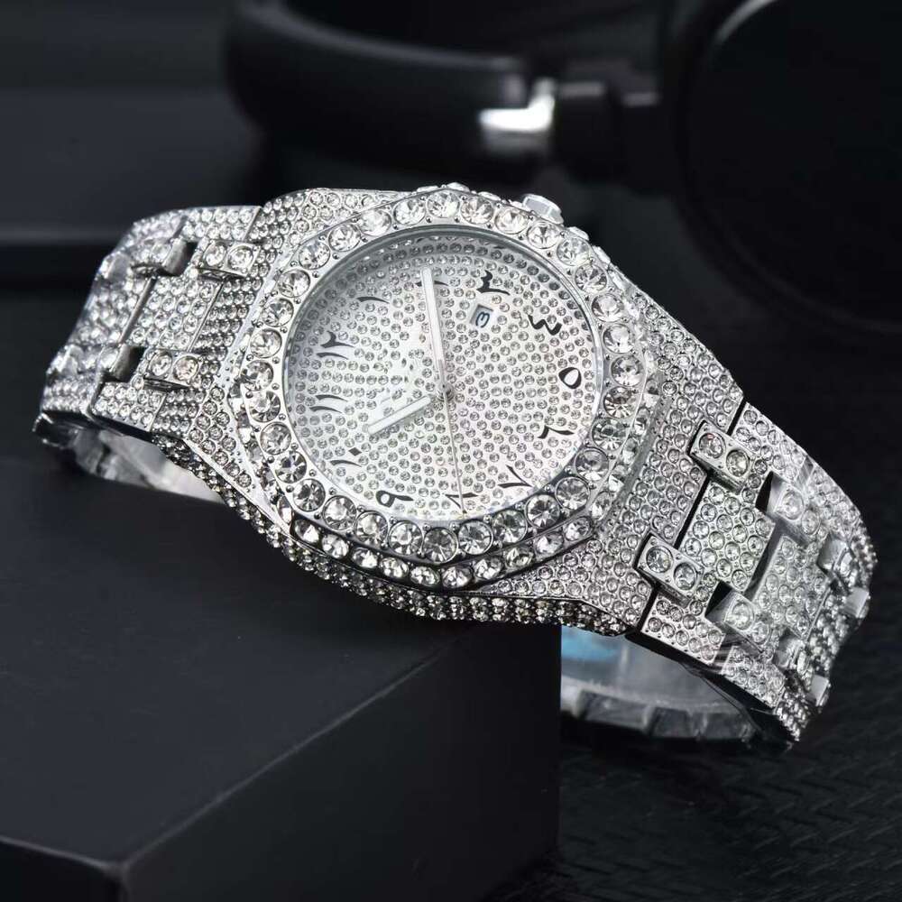 2025 Export Product Full Diamond Quartz Fashion High-Quality Hot-Selling Watch Manufacturer One-Piece Dropshipping