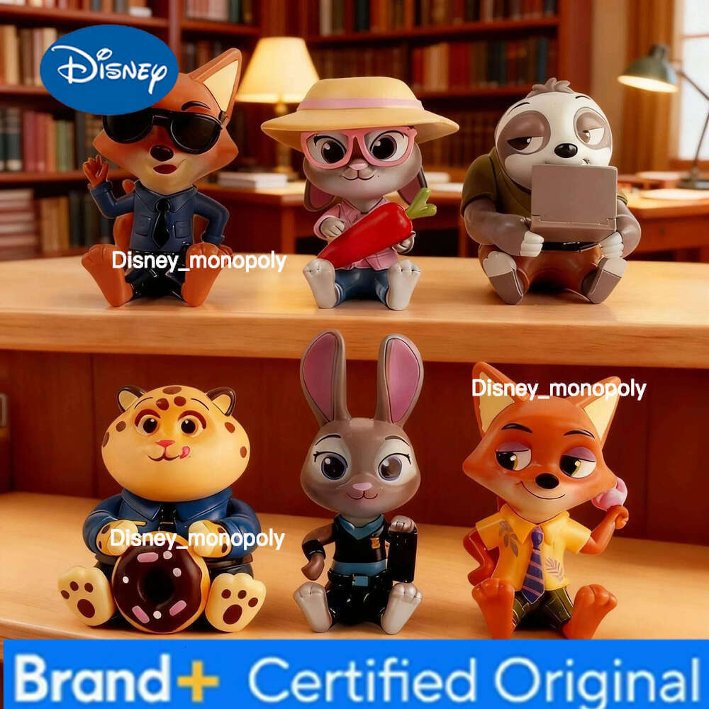 Disney Zootopia Judy & Nick Good Sitting Blind Box Premium Artistic Trendy Collectible Figures Desktop Ornament Decoration Gift H260105 H260105