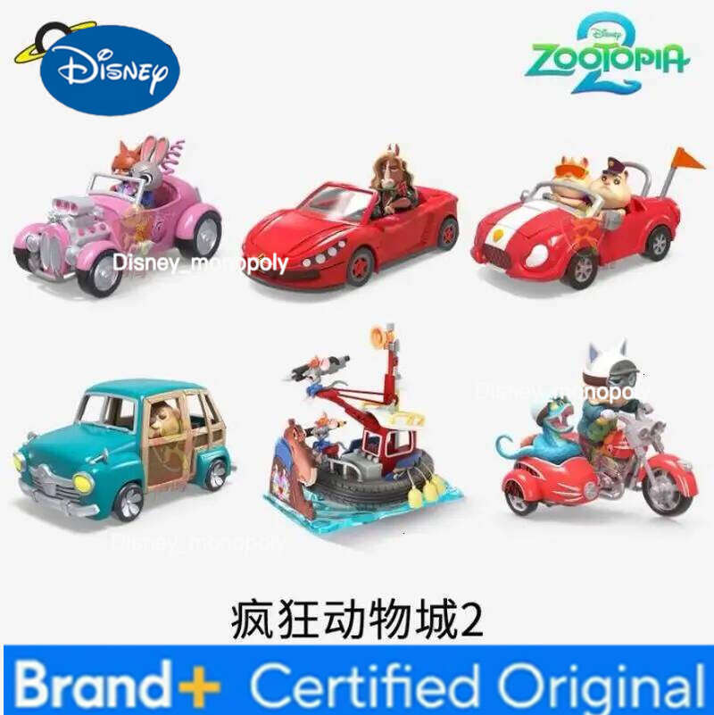 Disney Hot New Zootopia 2 Crazy Rides Series Blind Box Collectible Figure Desk Ornament Gift For Girls Fans Children'S Christmas Gifts H260105