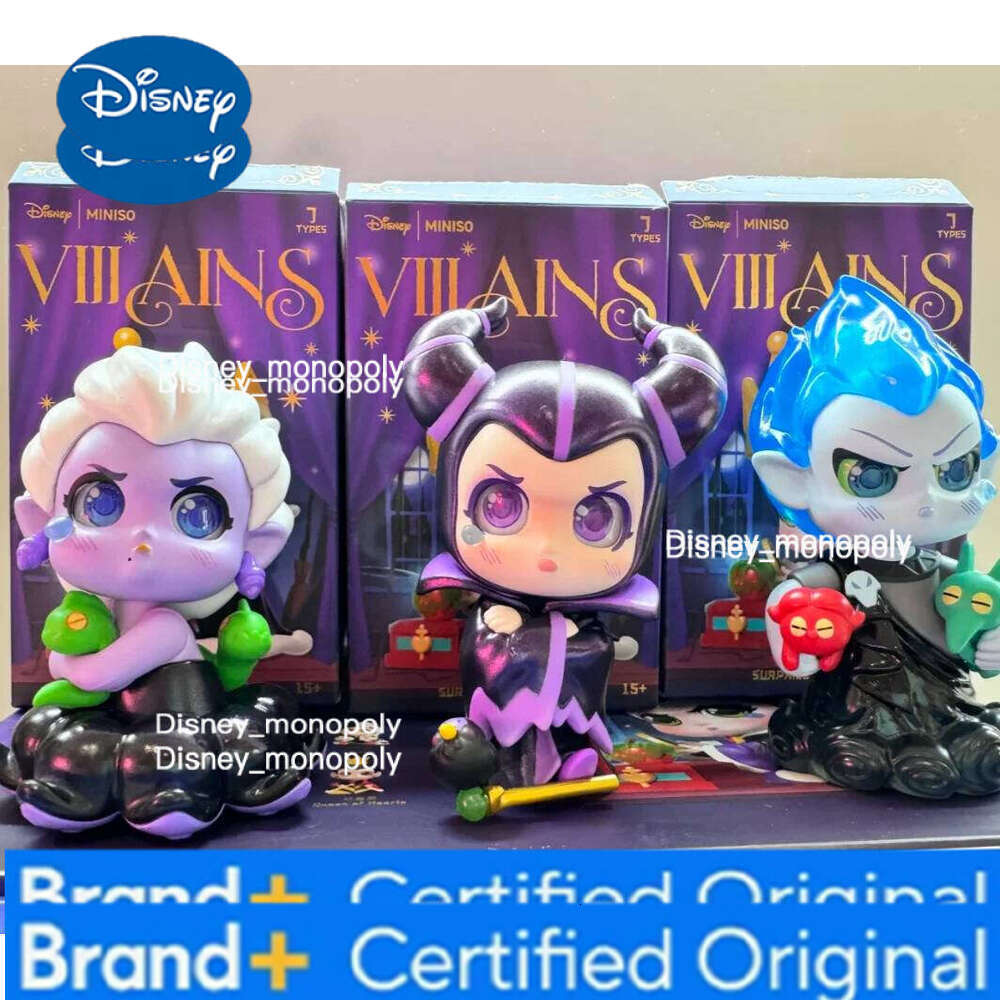 Disney Genuine Villainous Characters Collection Figure The Rebel Born Series Surprise Blind Box Fashion Trendy Desktop Gifts H260105
