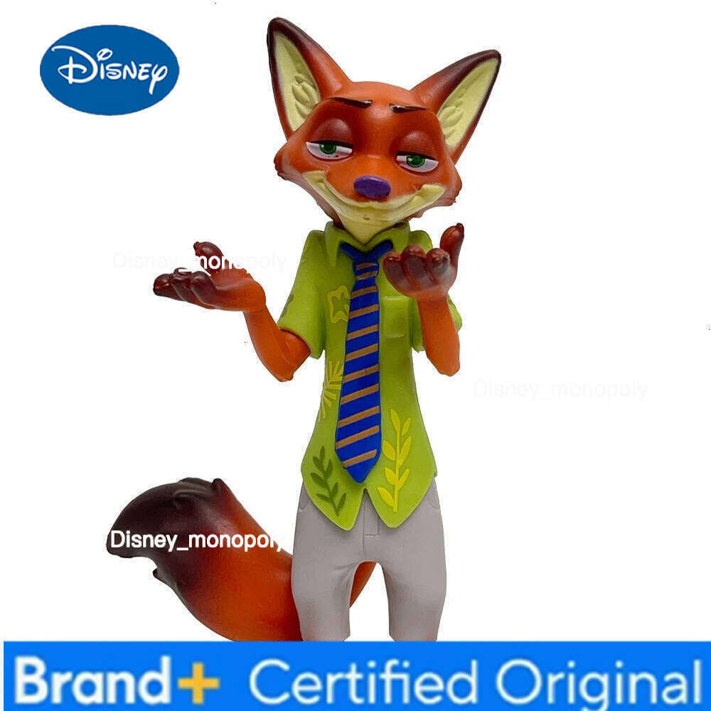 Disney Anime Creativity 6pcs Zootopia2 Figure Toys Cartoon Computer Car Ornament DIY Collectable Model Christmas Gift For Girl H260105 H260105