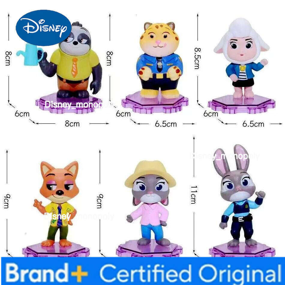 Disney Amazing Zootopia Animals Action Figure Toys Rabbit Judy Hopps Fox Nick Wilde Movie Kids Gift Collection Figures H260105 H260105