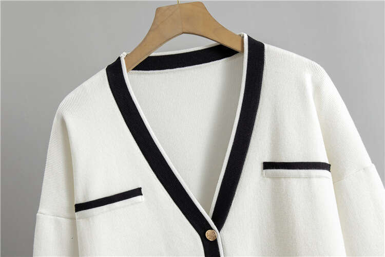 Fashion Loose Knit Sweater and Skirt Set Casual Two-Piece Knit Cardigan Set Midi Skirt Outfit for Autumn Winter Free Shipping