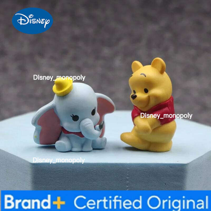 Disney 6Pcs Anime Mickey Mouse Action Figure Minnie Pooh Bear Dumbo Kawaii Cartoon Doll PVC Collectible Model GK Toy Kids Gift H260105