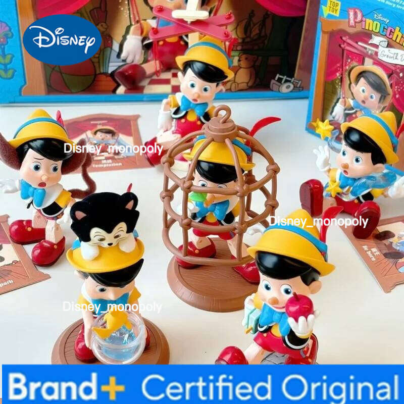 Disney Genuine Pinocchio Growth Diary Series Blind Box Guess Bag Toys Doll Cute Anime Figure Cartoon Ornaments Birthday Gift Toy H260105