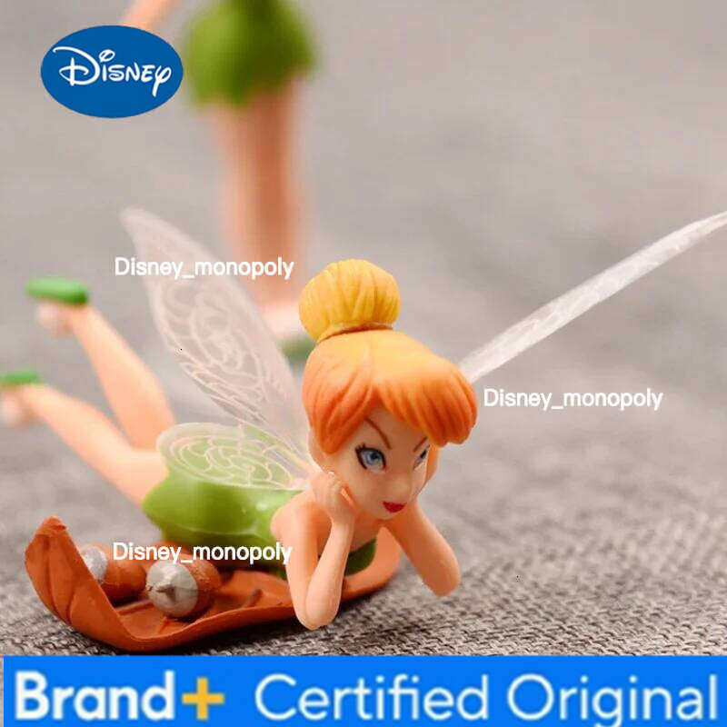 Disney Tinker Bell 6pcs Set PVC Action Figures Fairy Tales Toys Collectible Anime Dolls for Kids Girls Doll Gifts H260105