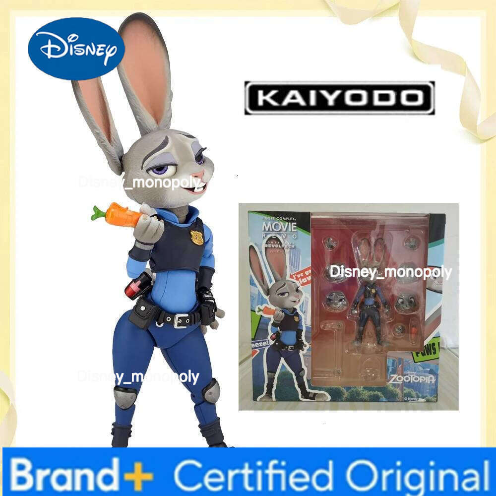 Disney In Stock Original Kaiyodo Zootopia - Judy Hopps Anime Action Figure Model Decoration Collection Series Gifts Toys H260105 H260105