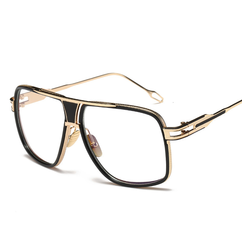 2025 Designer Trendy Men's Sunglasses Fashionable Luxury Metal Women's Large Frame Couple Pilot Sunglasses Vintage Sunglasses Round Face Sun
