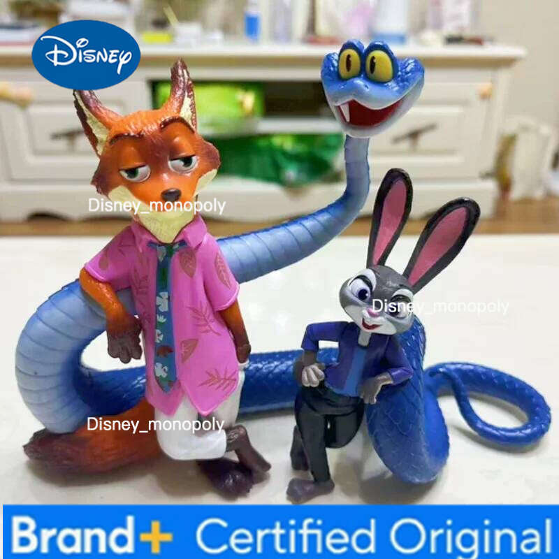 Disney Zootopia Figurine Desktop Decoration Indoor Living Room Bedroom Toy Gift For Birthday Cute Rabbit Judy Fox Nick Cover Design H260105