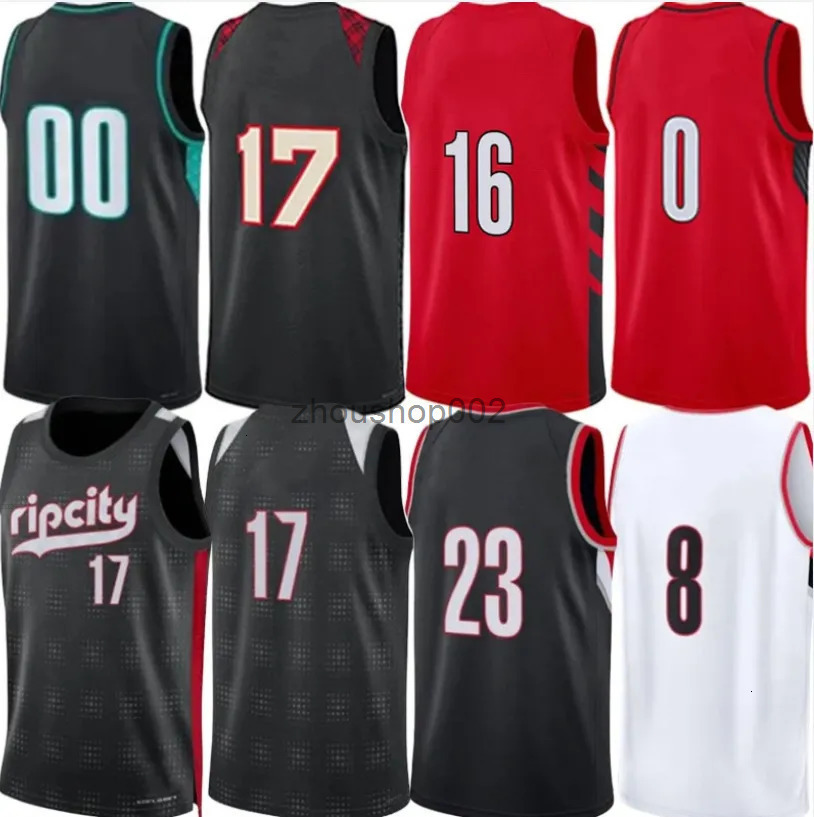 Portlands Blazer City Basketball Jerseys Yang Hansen Shaedon Sharpe Scoot Henderson Robert Williams Donovann Clingan Deni Avdija Toumani Camara City J