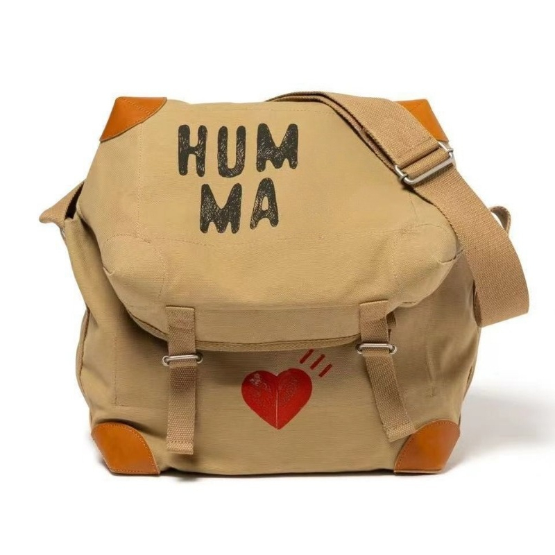 Designer Crossbody Bags Love Letter Printing Canvas Postman Bag Unisex Canvas with Cowhide Shoulder Bag