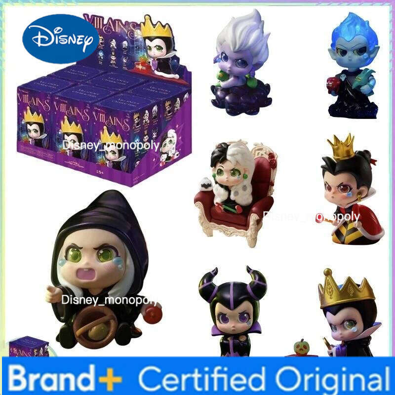 Disney Genuine Villainous Characters Series Blind Box Anime Figure Desktop Collection Decoration Girl Surprise Gift H260105