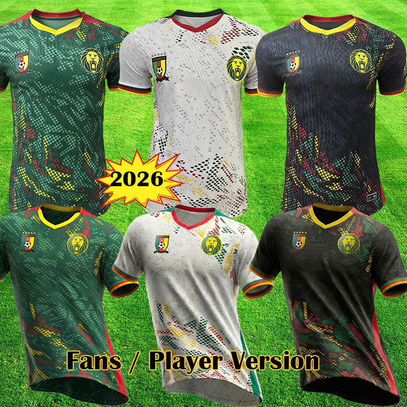 2026 Cameroon AFCON football jersey 25 26 27 Africa Cup Cameroon MBEUMO KOFANE BALEBA ETTA EYONG Football Jersey NAMASO BOYOMO Fan player jersey Home Away Third