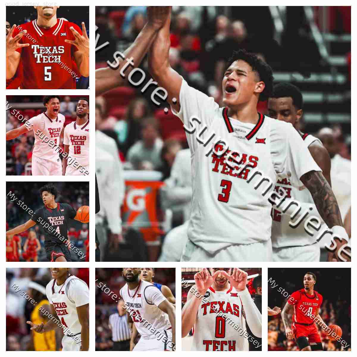 2025-26 Texas Techs Red Raiderss College basketball Jersey Watts Toppin Petty Moseley Horner Henderson Hoover Groves Francis Bryan Bamgboye Atwell Anderson