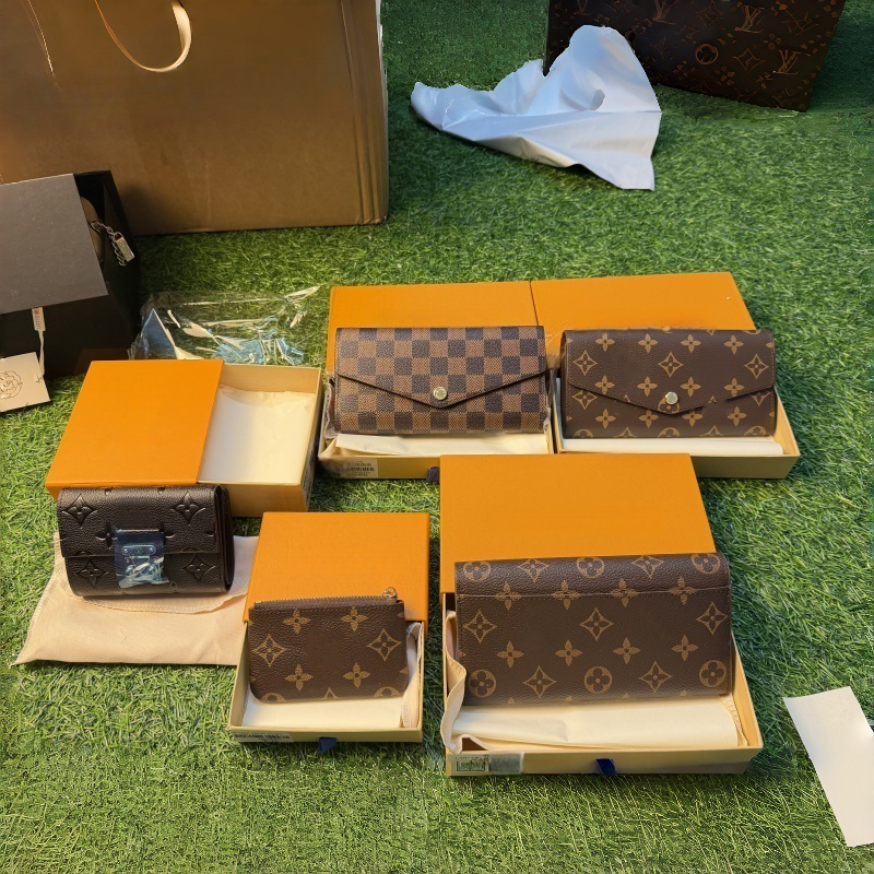 Lacel Urwebin Card Holders Trifold designer RFID Blocking Large Capacity cion Purse for Women Printed Long Leather Wallet Fashion Clutch mezzanines