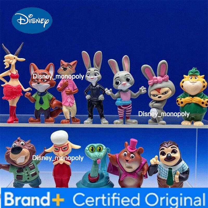 Disney Zootopia Judy Nick Flash Finnick Chief Officer Benjamin Gary Animal Action Figure Tos Dolls Zootropolis Model Statue Toys H260105