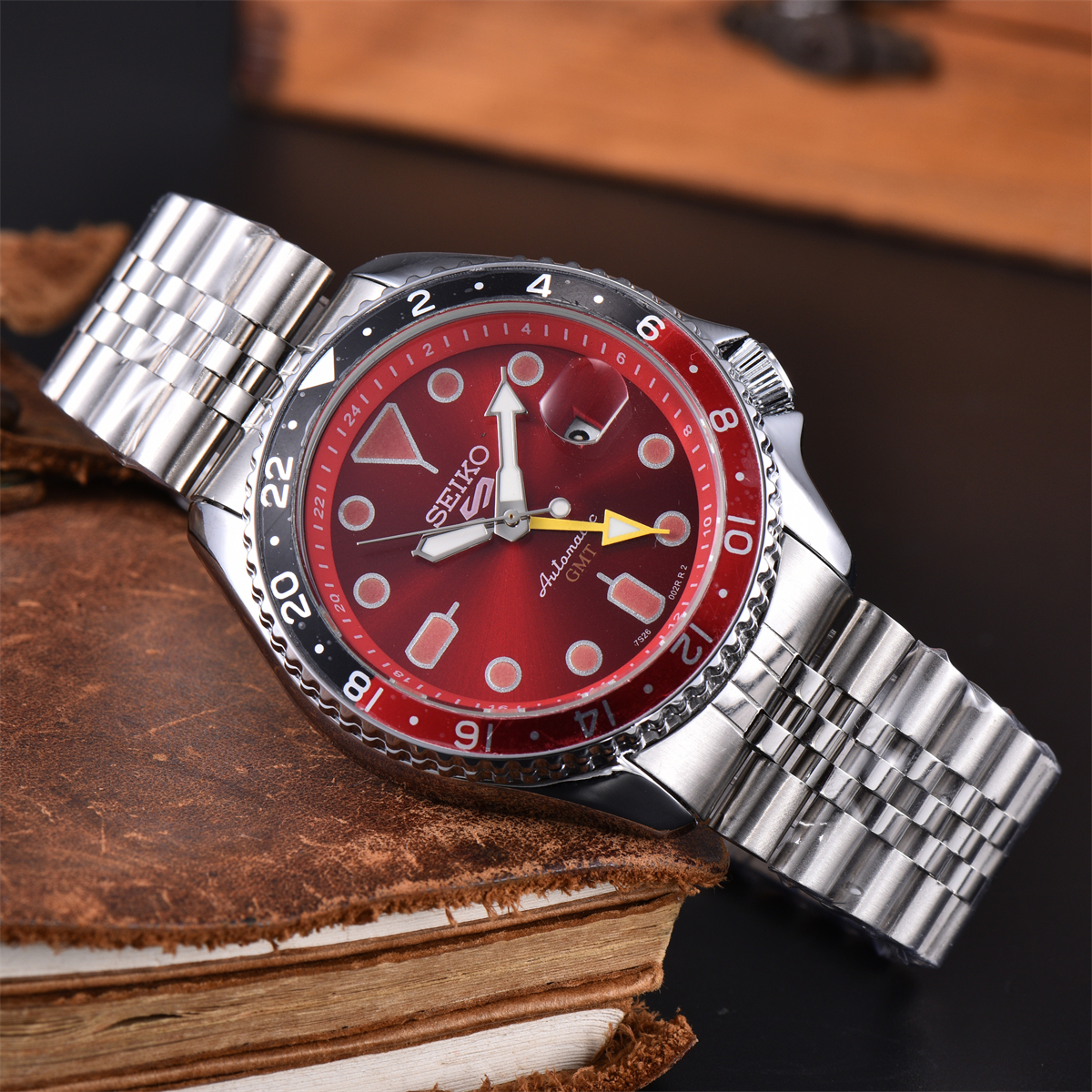 Womens mens SEIKOity Automatic movement wristwatches comfortable rubber strap waterproof luminous top quality watches montre de luxe gold watch #245