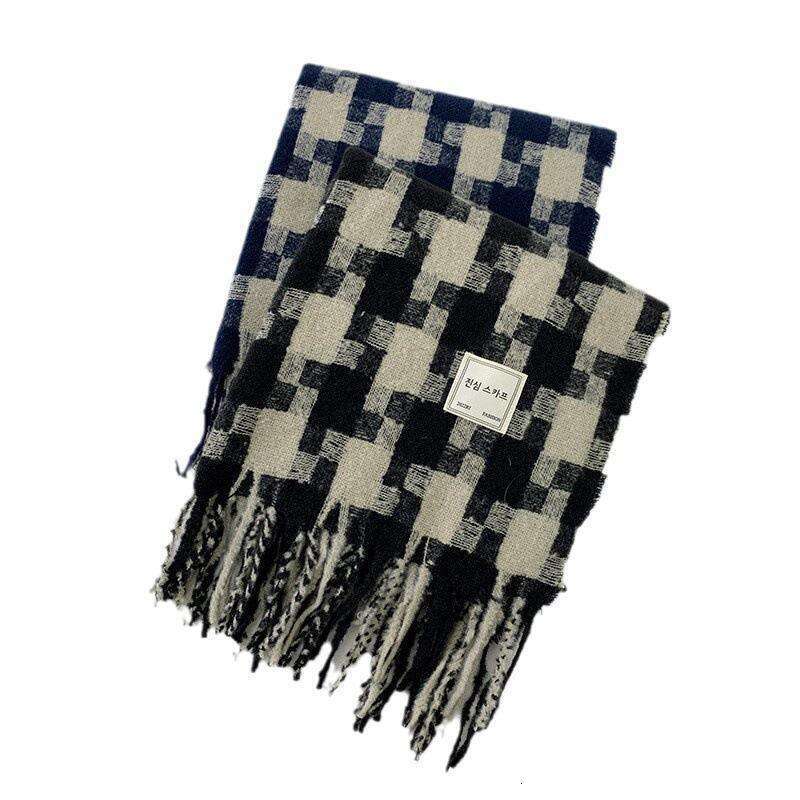 2024 New Melad Warm Thickened Large Windmill Fashion Korean Sweet Woven Imitation Cashmere Scarf