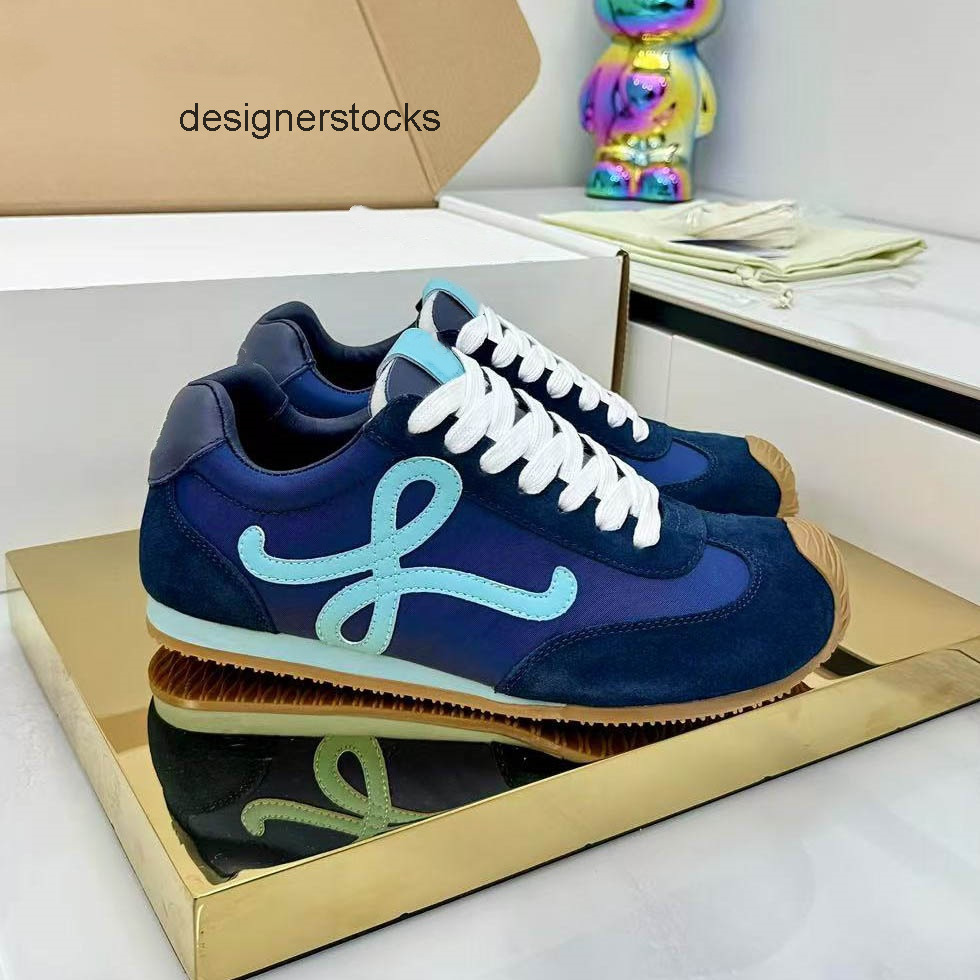 Flow Runner Sneakers Designer Shoes Trainers Mens Womens Casual Shoe in Nylon Suede Sneaker Soft Upper Fashion Sport Ruu loewewomen loewes loewemen loeweeee UPM4