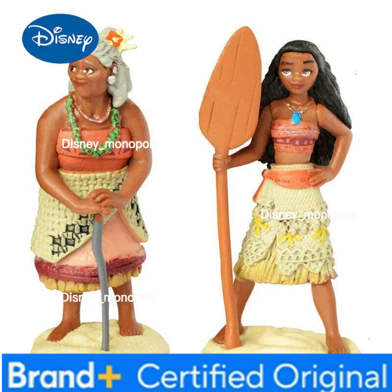 Disney 10pcs/set Cartoon Moana Princess Legend Vaiana Maui Chief Tui Tala Heihei Pua Action Figure Decor Toys for Kids Birthday Gift H260105