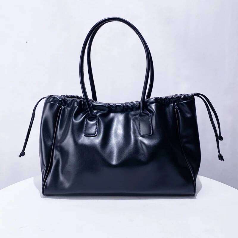 Large Capacity Tote Big Bags For Women Designer Handbag Purse New In Vintage Soft Simple Commuting Underarm Shoulder LEMON KOKO