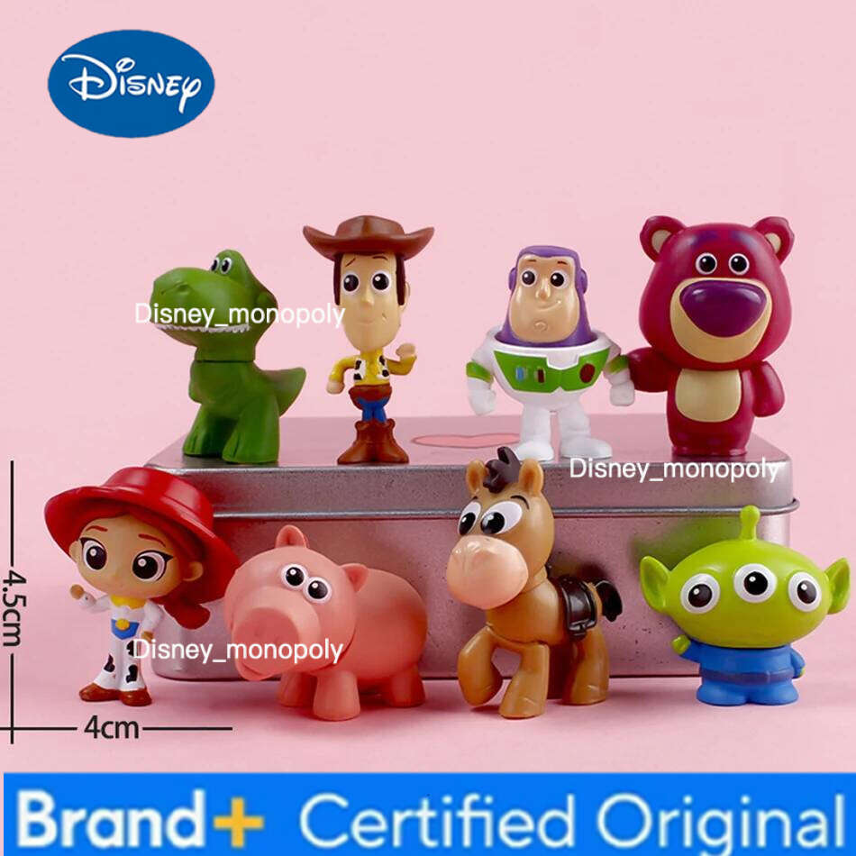 Disney 5cm 8pcs/set Toys Story 4 Woody Buzz Lightyear Action Figure Anime Decoration Collection Figurine Toy Model For Children H260105 H260105